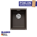 Granitna sudopera Blanco Silgranit SUBLINE 320-U + drvena daska - 320x400x190