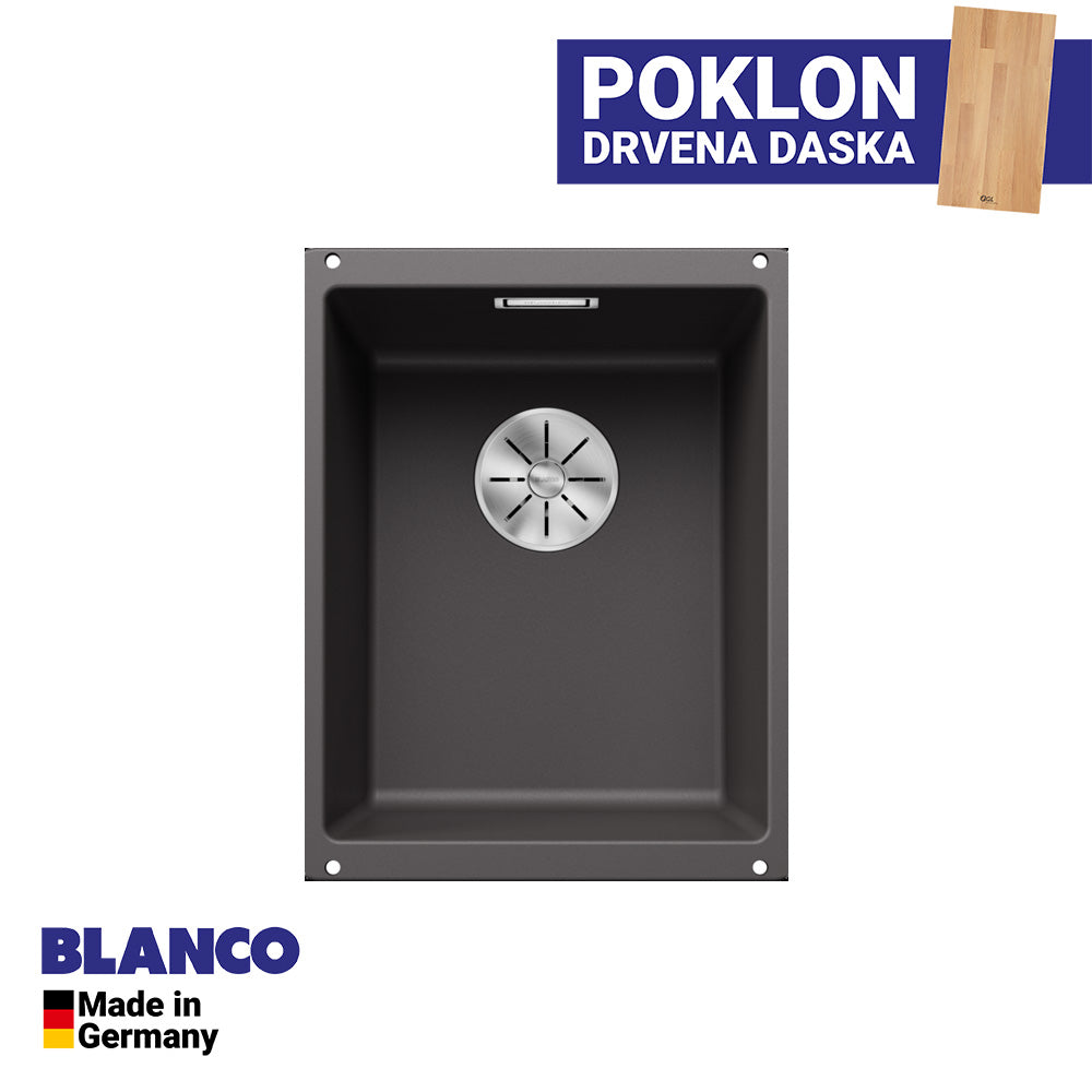Granitna sudopera Blanco Silgranit SUBLINE 320-U + drvena daska - 320x400x190