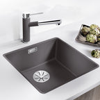 Granitna sudopera Blanco Silgranit SUBLINE 400-F + drvena daska - 427x427x190