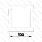 Granitna sudopera Blanco Silgranit SUBLINE 400-F + drvena daska - 427x427x190