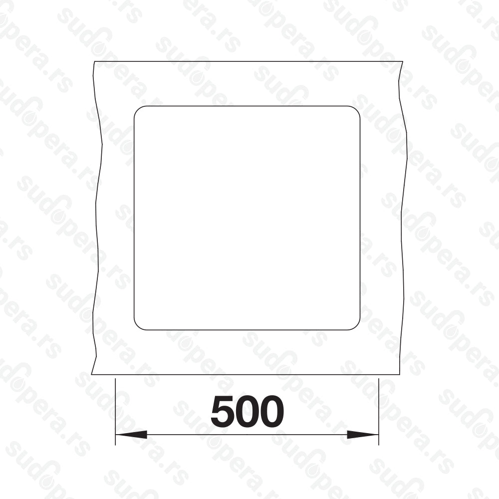 Granitna sudopera Blanco Silgranit SUBLINE 400-F + drvena daska - 427x427x190