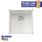 Granitna sudopera Blanco Silgranit SUBLINE 400-F + drvena daska - 427x427x190