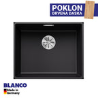 Granitna sudopera Blanco Silgranit SUBLINE 500-F + drvena daska - 527x427x190