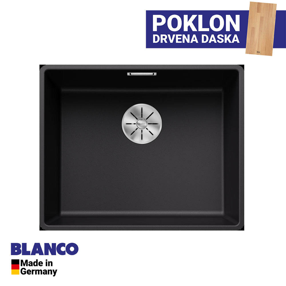 Granitna sudopera Blanco Silgranit SUBLINE 500-F + drvena daska - 527x427x190