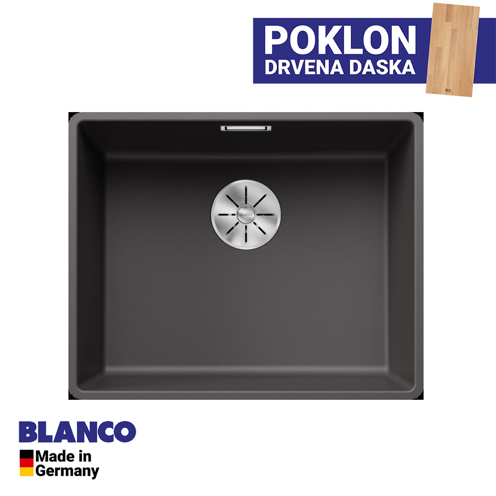 Granitna sudopera Blanco Silgranit SUBLINE 500-F + drvena daska - 527x427x190
