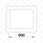 Granitna sudopera Blanco Silgranit SUBLINE 500-F + drvena daska - 527x427x190