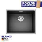 Granitna sudopera Blanco Silgranit SUBLINE 500-IF SteelFrame + drvena daska - 543x443x190