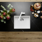 Granitna sudopera Blanco Silgranit SUBLINE 500-U + drvena daska - 500x400x190