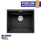 Granitna sudopera Blanco Silgranit SUBLINE 500-U + drvena daska - 500x400x190