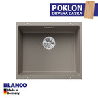 Granitna sudopera Blanco Silgranit SUBLINE 500-U + drvena daska - 500x400x190