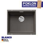 Granitna sudopera Blanco Silgranit SUBLINE 500-U + drvena daska - 500x400x190