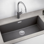 Granitna sudopera Blanco Silgranit SUBLINE 800-U + drvena daska - 800x400x220