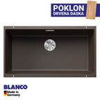 Granitna sudopera Blanco Silgranit SUBLINE 800-U + drvena daska - 800x400x220