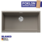 Granitna sudopera Blanco Silgranit SUBLINE 800-U + drvena daska - 800x400x220