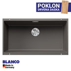 Granitna sudopera Blanco Silgranit SUBLINE 800-U + drvena daska - 800x400x220