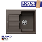 Granitna sudopera Blanco Silgranit ZIA 40 S + drvena daska - 615x500x190