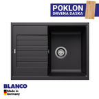 Granitna sudopera Blanco Silgranit ZIA 45 S Compact + drvena daska - 680x500x190