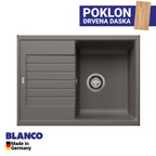 Granitna sudopera Blanco Silgranit ZIA 45 S Compact + drvena daska - 680x500x190