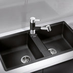 Granitna sudopera Blanco Silgranit ZIA 9 + drvena daska - 860x500x190