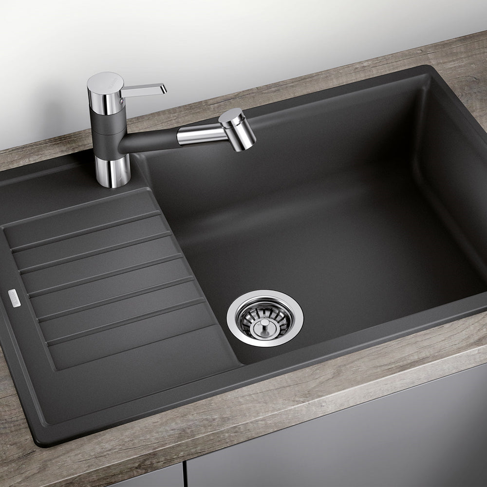 Granitna sudopera Blanco Silgranit ZIA XL 6 S Compact + drvena daska - 780x500x190