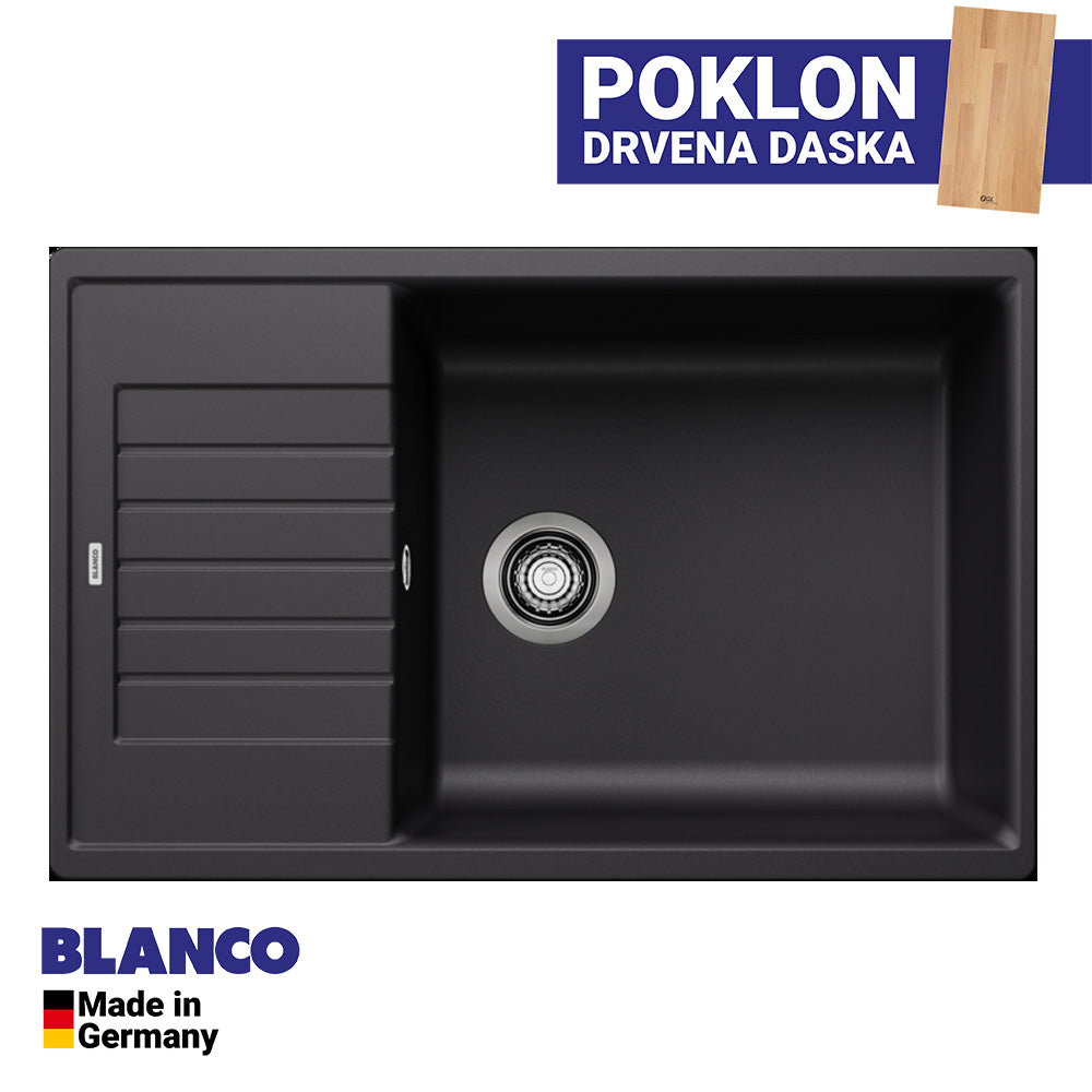 Granitna sudopera Blanco Silgranit ZIA XL 6 S Compact + drvena daska - 780x500x190