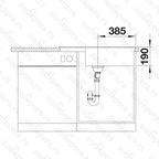 Granitna sudopera Blanco Silgranit ZIA XL 6 S Compact + drvena daska - 780x500x190